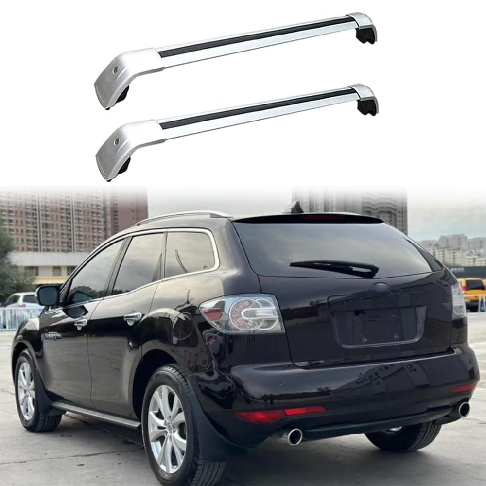 Dachgepäckträger Dachträger-Querstangen Dachträger aus Aluminium für Mazda - CX-7 CX7 SUV 2007-2012 2 Stücke Relingträger Gepäckablage,B Dachgepäckträger Dachträger-Querstangen Dachträger aus Aluminium für Mazda - CX-7 CX7 SUV 2007-2012 2 Stücke Relingträger Gepäckablage,B von WBWJYAI