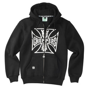 West Coast Choppers OG Logo Zip-Hoodie Schwarz von West Coast Choppers