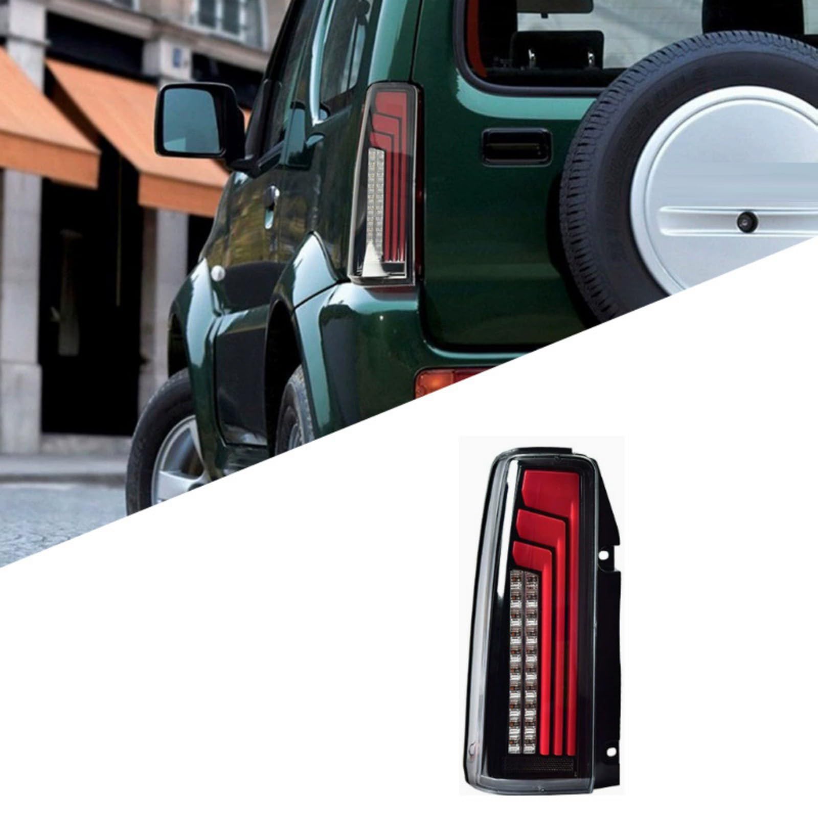WCSMHYW Auto Anhänger Rückleuchten für Suzuki Jimny 2007 2008 2009 2010 2012 2014 2015-2017, Multifunktion Anhänger Beleuchtung Bremsleuchte Sicherheit Licht, Auto Zubehör WCSMHYW Auto Anhänger Rückleuchten für Suzuki Jimny 2007 2008 2009 2010 2012 2014 2015-2017, Multifunktion Anhänger Beleuchtung Bremsleuchte Sicherheit Licht, Auto Zubehör von WCSMHYW
