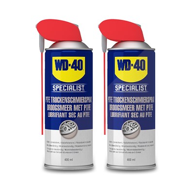 Wd-40 2x 400ml PTFE Trockenschmierspray [Hersteller-Nr. 49394/25NBA] von WD-40