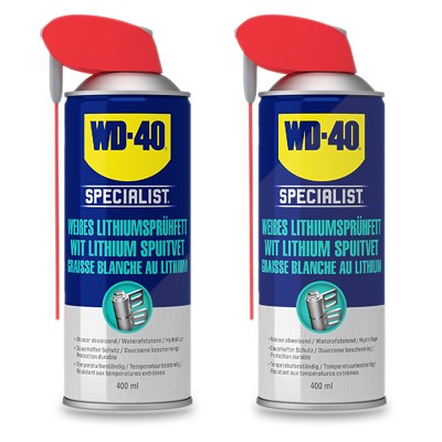 Wd-40 2x 400ml Weißes Lithiumsprühfett [Hersteller-Nr. 49390/25NBA] von WD-40