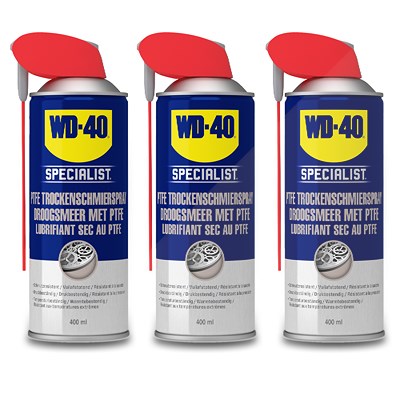 Wd-40 3x 400ml PTFE Trockenschmierspray [Hersteller-Nr. 49394/25NBA] von WD-40