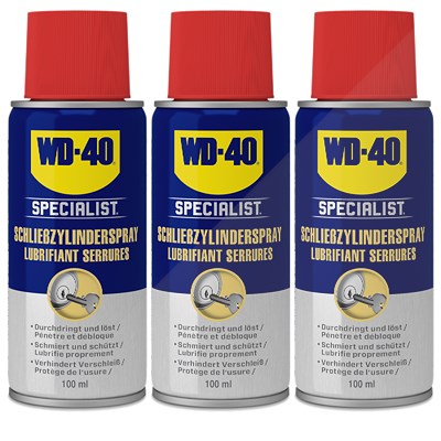 Wd-40 3x 100ml Schließzylinderspray [Hersteller-Nr. 49462/NBA] von WD-40