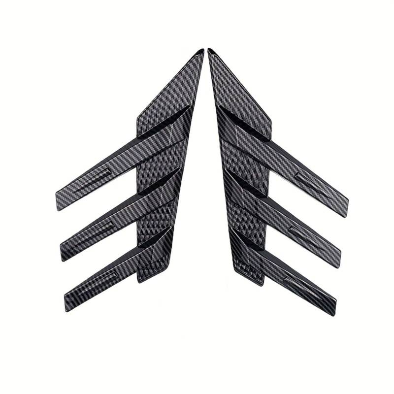 2 Stück Fensterspoilerabdeckungen, kompatibel mit BMW 1 3 5 7 Series E30 F21 F45 F46 F48, Zubehör für die Heckscheibe,Carbon Fibre von WDDZTMNB