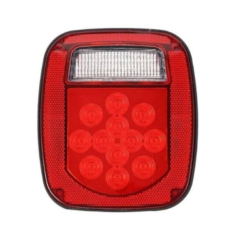 WDRFHTG Rücklichter für Jeep Wrangler TJ CJ 1998-2006, Rückleuchten Autorücklichter Bremsbremsleuchte Rückleuchten Nebelscheinwerfer Standlicht Autozubehör,B/Right von WDRFHTG
