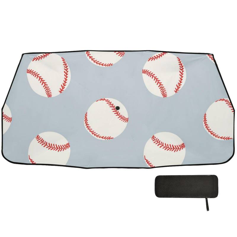 Baseball-Sport-Sonnenschutz, blau, Vintage-Stil, faltbares Design, polarisado para carro von WDdZzyy