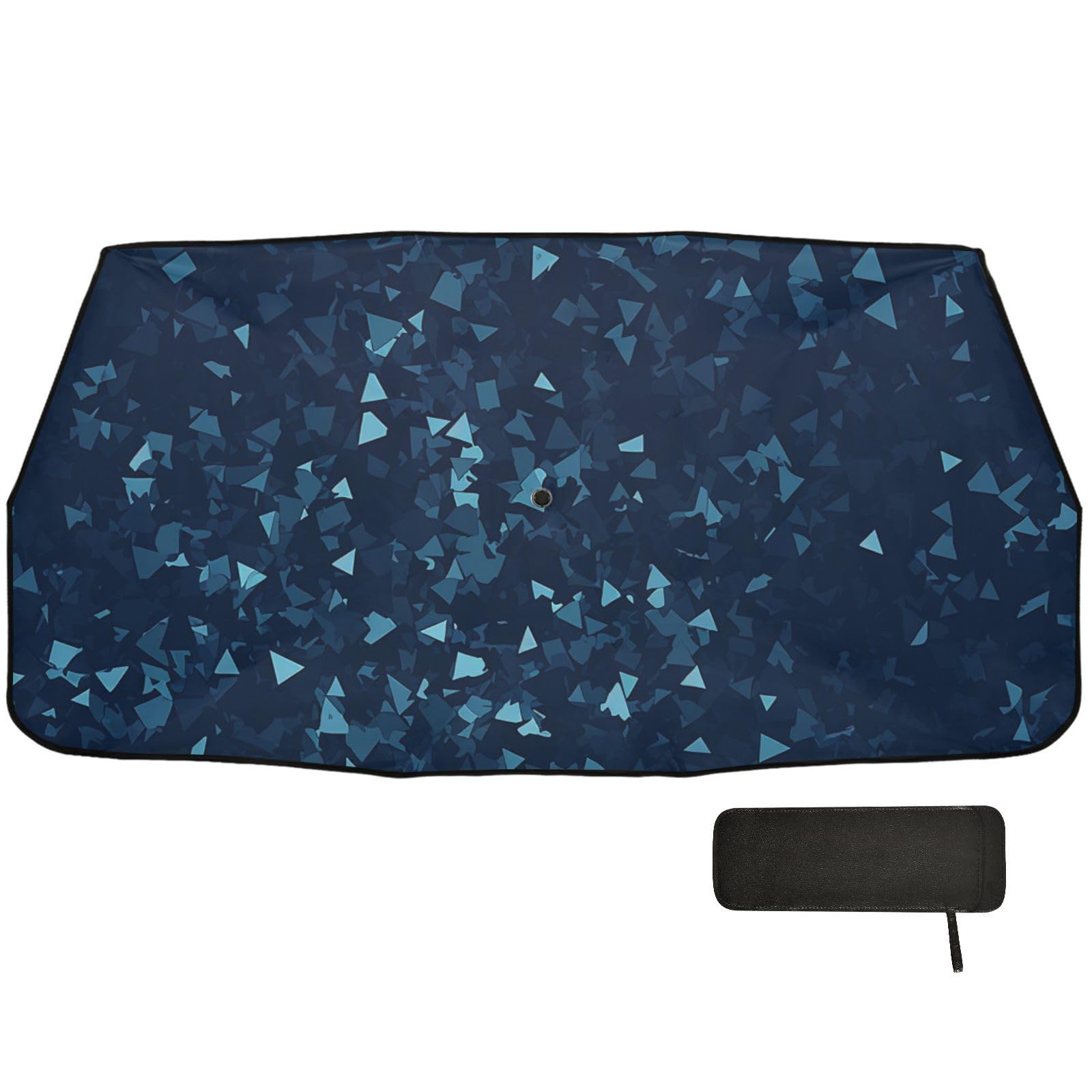 Blaue modische Dreieck-Windschutzscheiben-Abdeckung, faltbarer Block, Zubehör für Auto-Sonnenschirm, Parabrisas Delantero Blaue modische Dreieck-Windschutzscheiben-Abdeckung, faltbarer Block, Zubehör für Auto-Sonnenschirm, Parabrisas Delantero von WDdZzyy