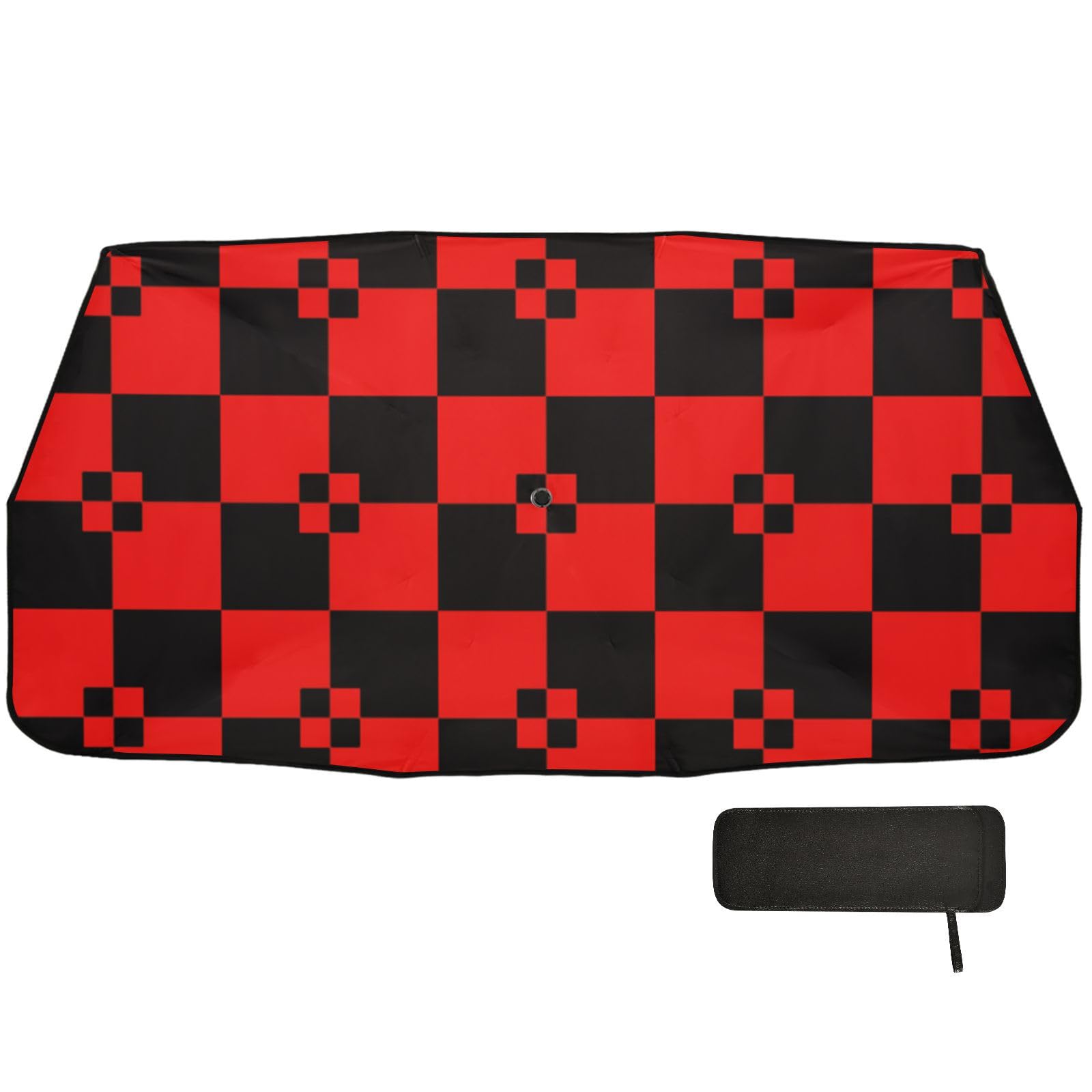 Buffalo Plaid Schwarz Rot Auto-Sonnenschutz Frontscheibe faltbar wie im Fernsehen zu sehen Produkte Zubehör für Auto Acesorios Para Coches Buffalo Plaid Schwarz Rot Auto-Sonnenschutz Frontscheibe faltbar wie im Fernsehen zu sehen Produkte Zubehör für Auto Acesorios Para Coches von WDdZzyy