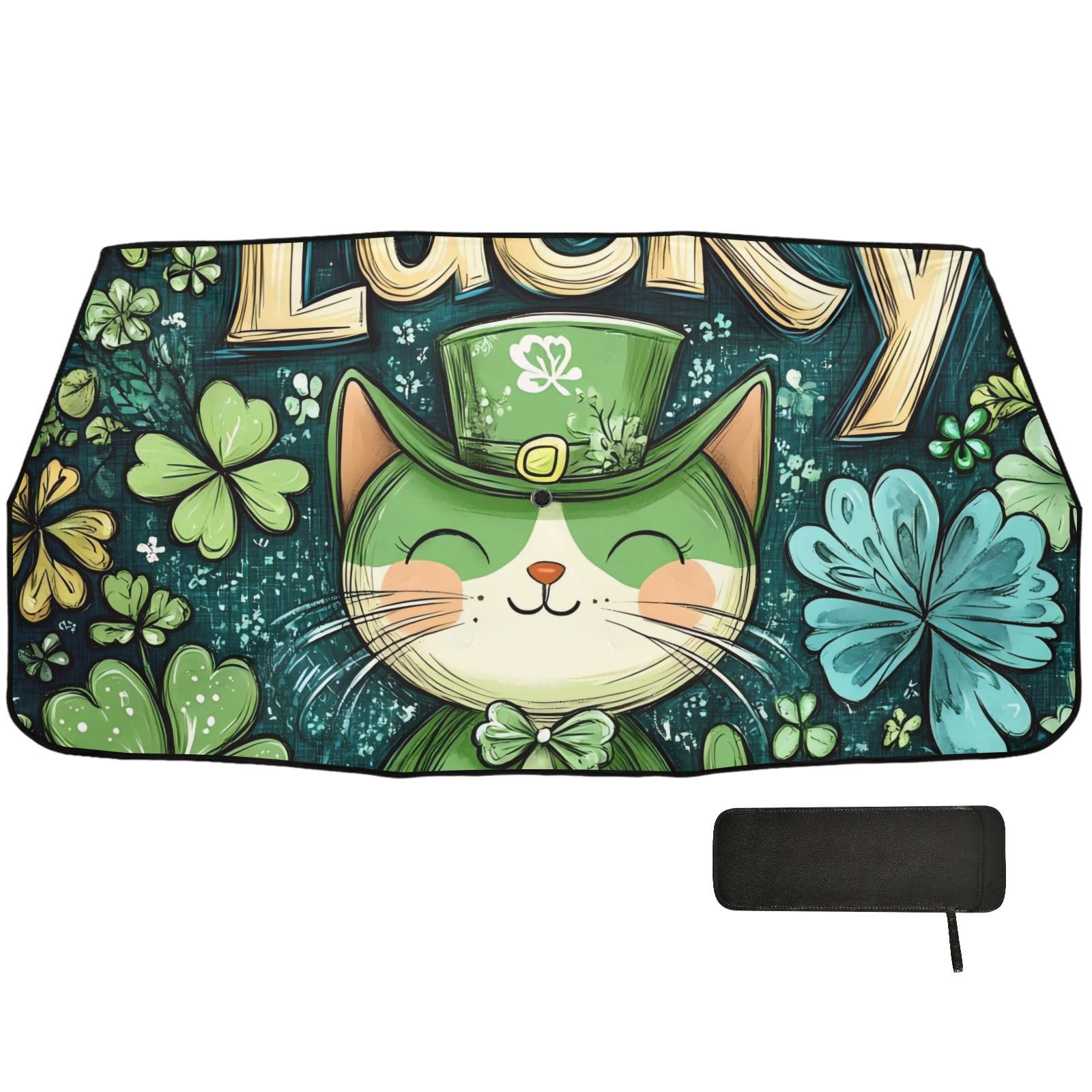 Happy Patrick's Day Sweet Keep Car Cool Faltbar Damen Sonnenschutz acesorios para coches Happy Patrick's Day Sweet Keep Car Cool Faltbar Damen Sonnenschutz acesorios para coches von WDdZzyy