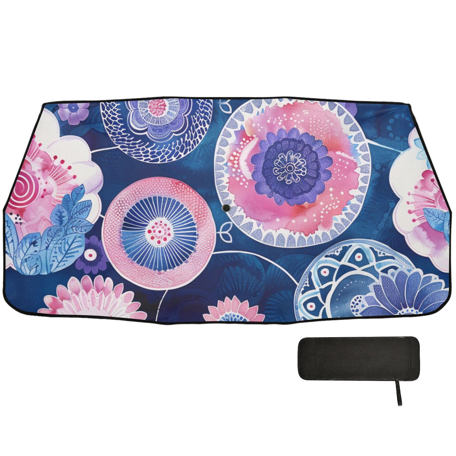 Mystery Boho Flower Vintage Blue Shield for car Windshield Collapsible Women Sun Shade Acesorios. para carros Autos Mystery Boho Flower Vintage Blue Shield for car Windshield Collapsible Women Sun Shade Acesorios. para carros Autos von WDdZzyy