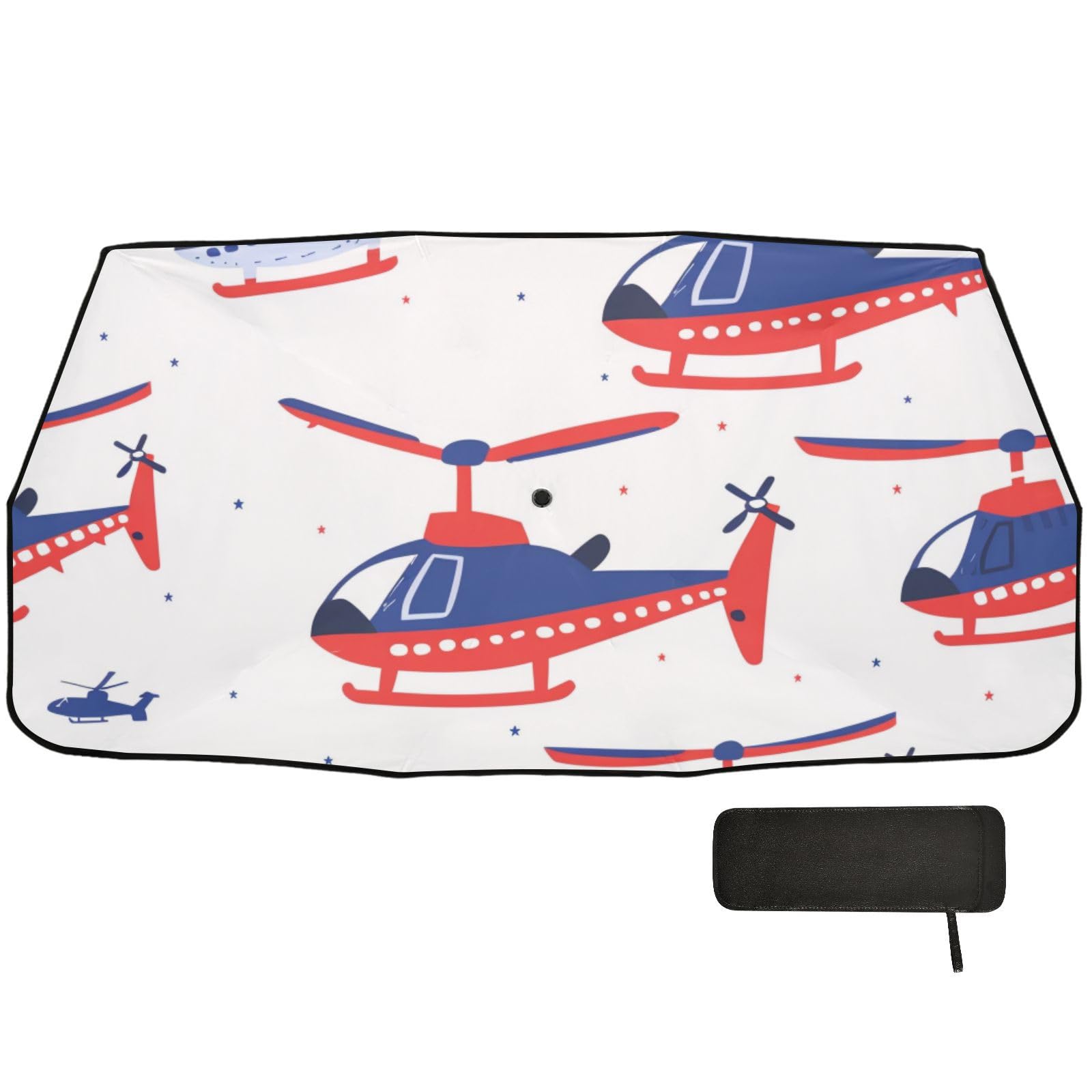 Windschutzscheibenabdeckung für Helikopter, faltbar, Motiv: Cartoon, Rot und Blau, Polarisado para carro Windschutzscheibenabdeckung für Helikopter, faltbar, Motiv: Cartoon, Rot und Blau, Polarisado para carro von WDdZzyy