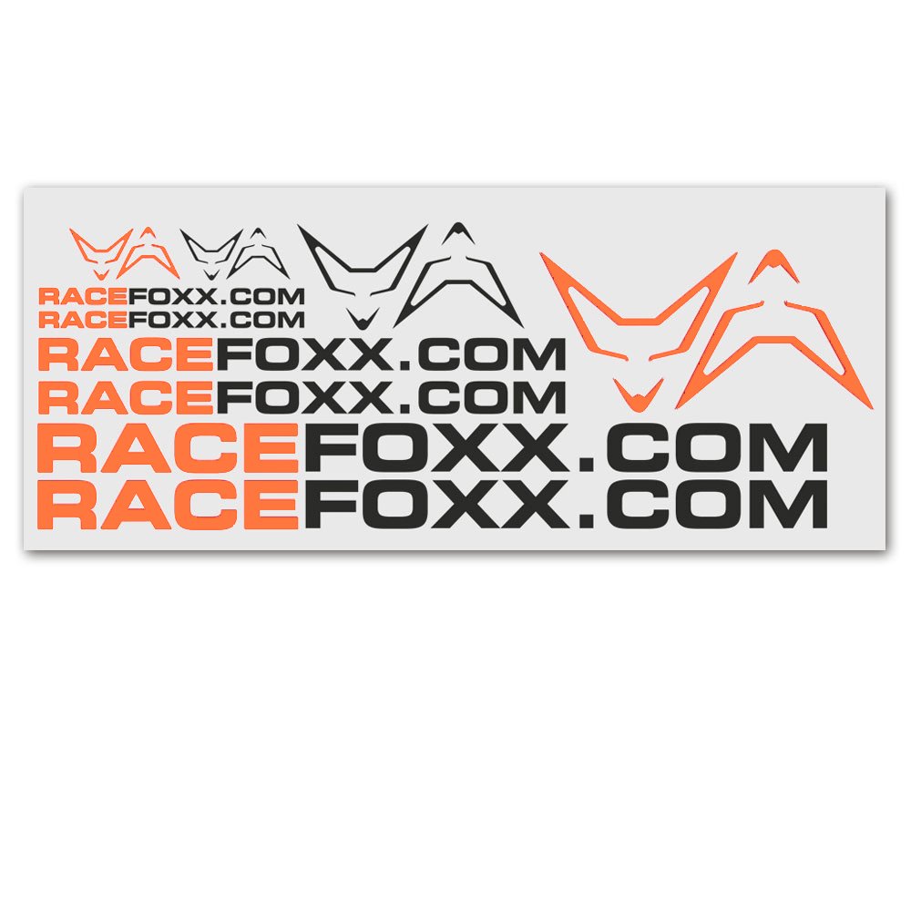 RACEFOXX Aufkleberbogen, Aufkleber, Folie, Autoaufkleber, Motorradaufkleber, orange/schwarz RACEFOXX Aufkleberbogen, Aufkleber, Folie, Autoaufkleber, Motorradaufkleber, orange/schwarz von WE ARE RACING. RACEFOXX.COM