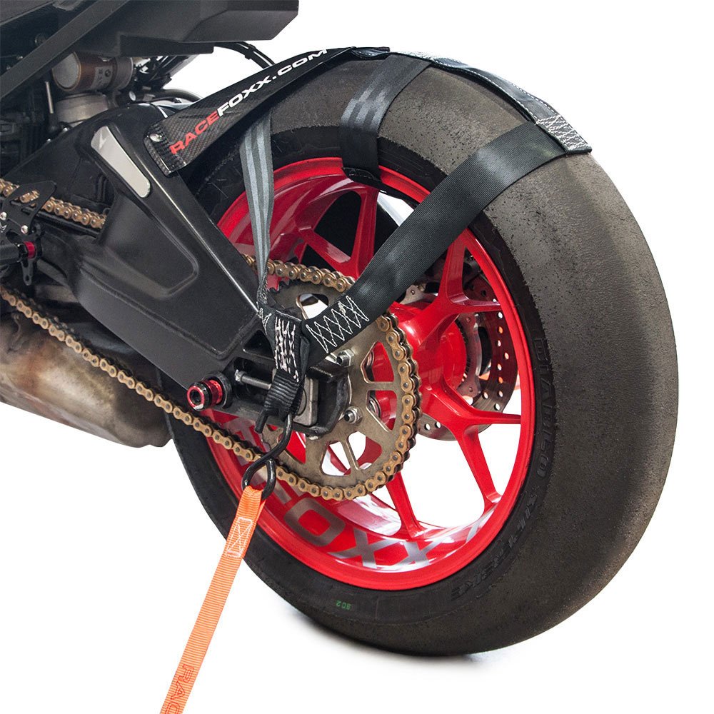 RACEFOXX Hinterrad Abspanngurt, Zurrgurt, Spanngurt, Transportsicherung Gurt für Hinterrad. Hinterreifen, Motorrad, Schwarz RACEFOXX Hinterrad Abspanngurt, Zurrgurt, Spanngurt, Transportsicherung Gurt für Hinterrad. Hinterreifen, Motorrad, Schwarz von WE ARE RACING. RACEFOXX.COM