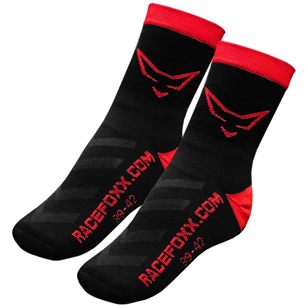 Racefoxx Motorrad Socken, Socke, Sportsocken, Strumpf mit CoolPlus (39-42) von WE ARE RACING. RACEFOXX.COM