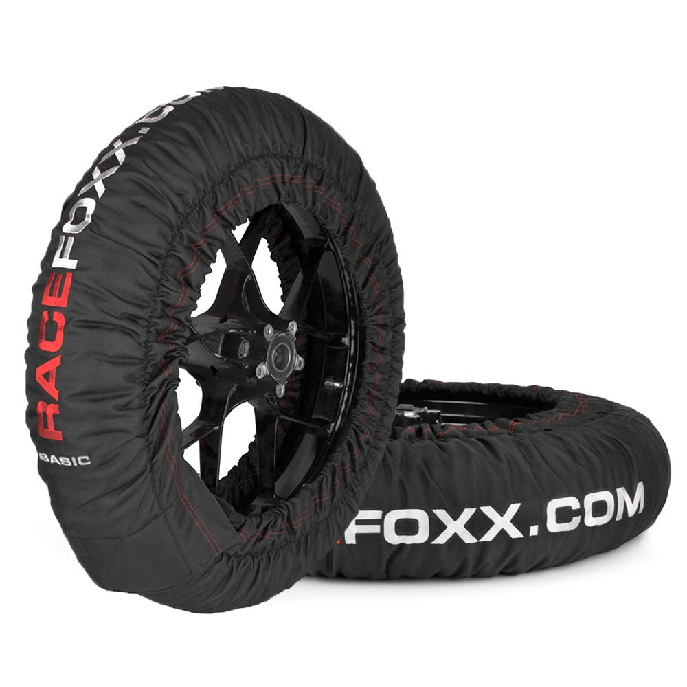 RACEFOXX Basic PITBIKE Reifenwärmer Tyre Warmers 80° C Heiztemperatur 12 Zoll Motorrad von WE ARE RACING. RACEFOXX.COM