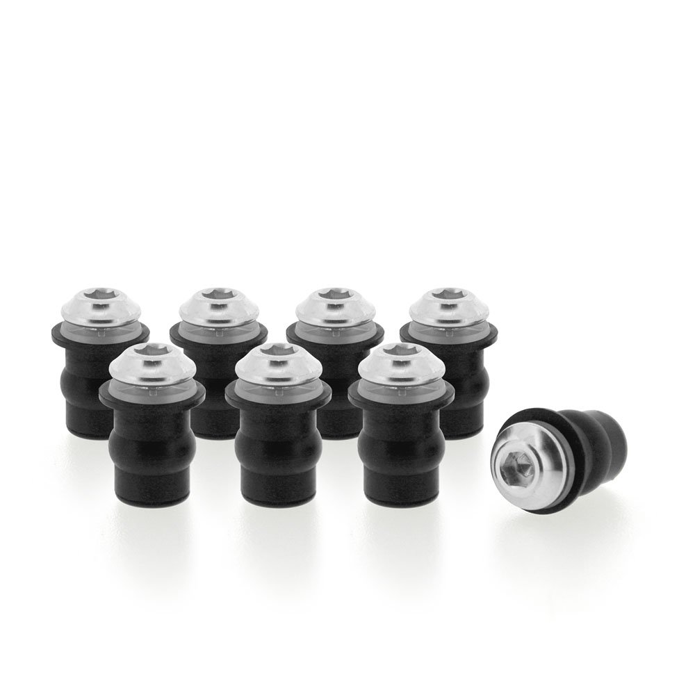 Schrauben für Verkleidungsscheibe, Motorradscheibe, Scheibe, Schraube, M5, 8er Set, Silber Schrauben für Verkleidungsscheibe, Motorradscheibe, Scheibe, Schraube, M5, 8er Set, Silber von WE ARE RACING. RACEFOXX.COM