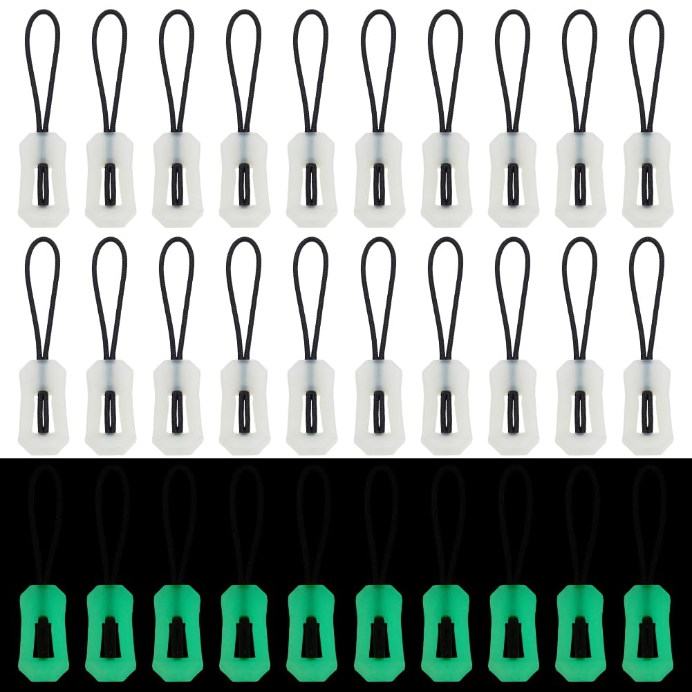 WEBEEDY 30 PCS leuchtenden Reißverschluss Ziehen Ersatz Glow in The Dark Zipper Pulls Abnehmbare Reißverschluss Verlängerung Fluoreszierende grüne Reißverschluss Charms für Tasche, Kleidung,1,7x7.5 cm WEBEEDY 30 PCS leuchtenden Reißverschluss Ziehen Ersatz Glow in The Dark Zipper Pulls Abnehmbare Reißverschluss Verlängerung Fluoreszierende grüne Reißverschluss Charms für Tasche, Kleidung,1,7x7.5 cm von WEBEEDY