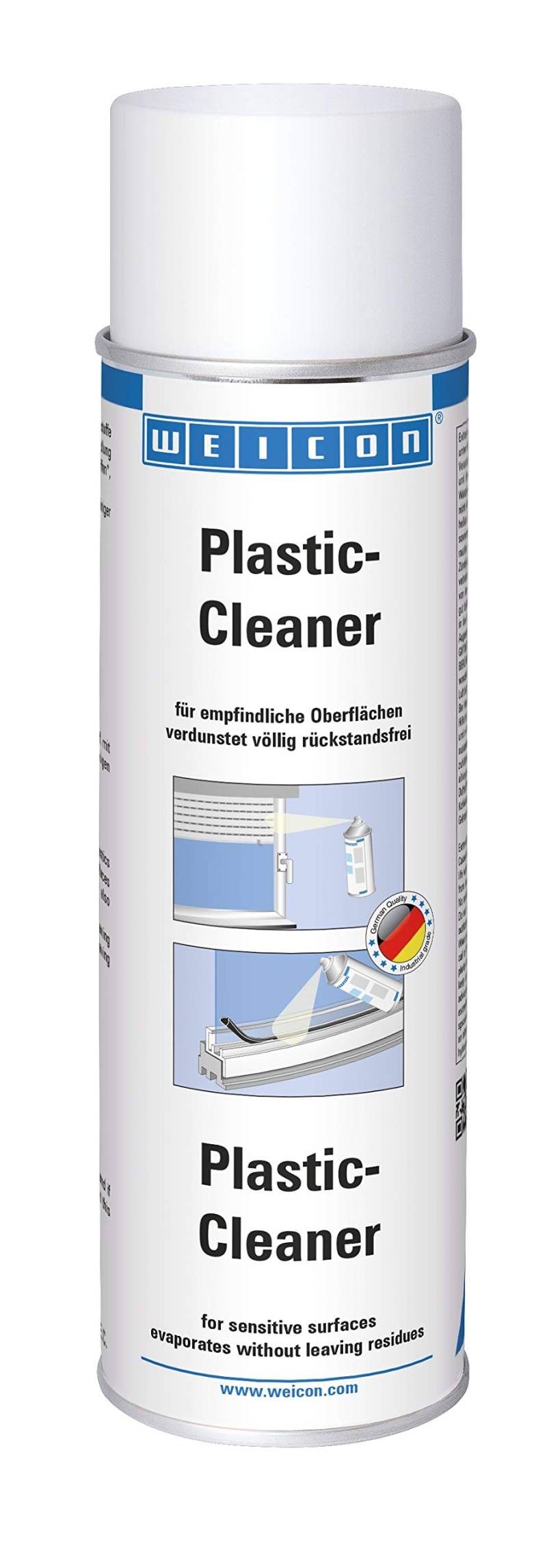 WEICON 11204500 Plastic Cleaner 500 ml Kunststoffreiniger für empfindliche Oberflächen, farblos von WEICON