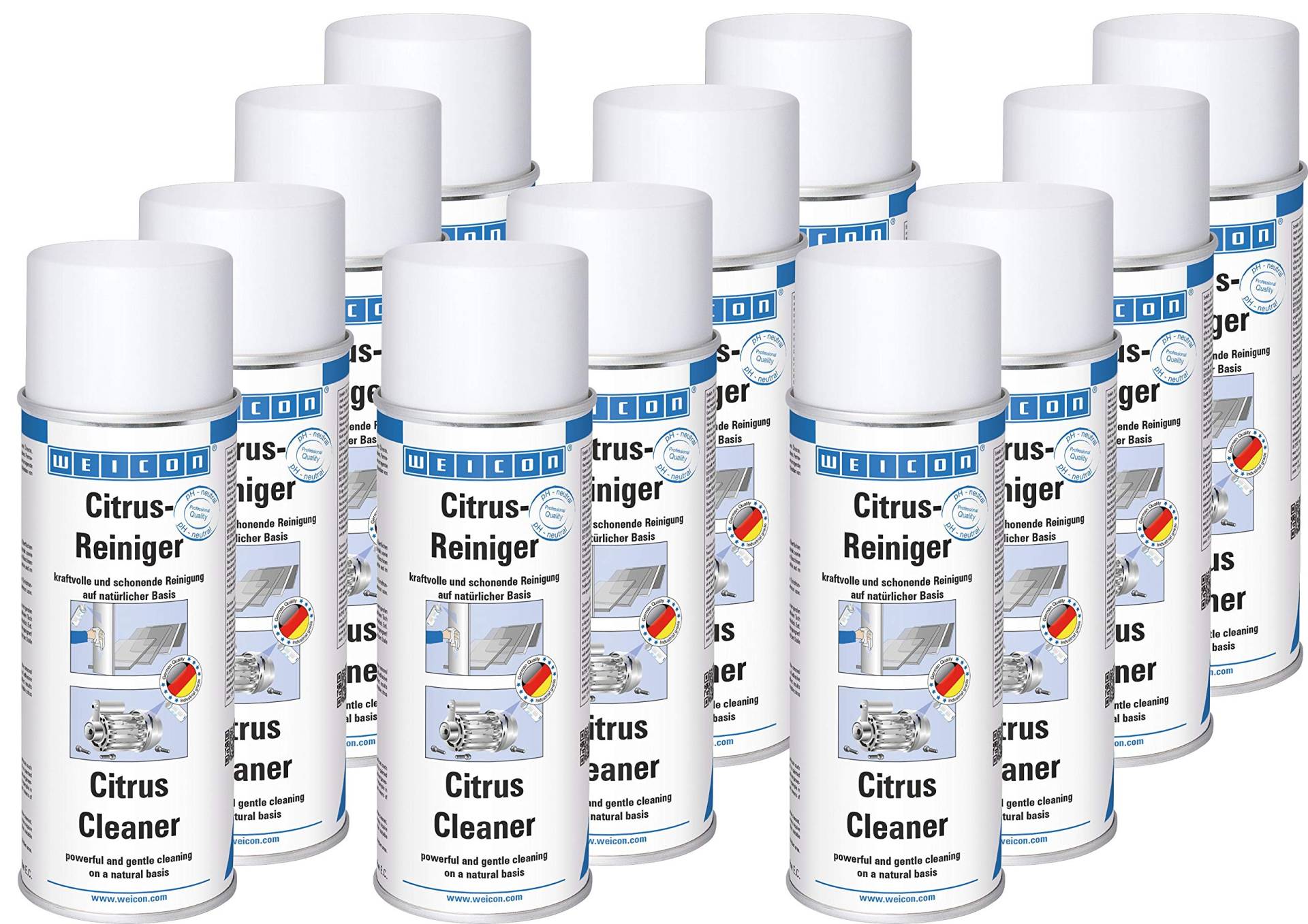 WEICON Citrus-Reiniger 12er Set |400 ml Spray | Allzweckreiniger | Universalreiniger | Entfernt Fett, Öl, Schmierstoffe, Klebstoffreste UVM. von Metall, Glas, Fenstern, Keramik, Kunststoff usw. WEICON Citrus-Reiniger 12er Set |400 ml Spray | Allzweckreiniger | Universalreiniger | Entfernt Fett, Öl, Schmierstoffe, Klebstoffreste UVM. von Metall, Glas, Fenstern, Keramik, Kunststoff usw. von WEICON