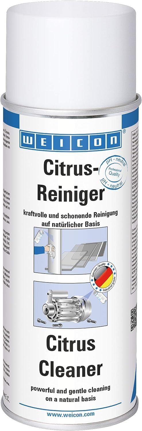WEICON Citrus-Reiniger 400 ml | Allzweckreiniger | Universalreiniger | Entfernt Fett, Öl, Schmierstoffe, Klebstoffreste uvm. von Metall, Glas, Fenstern, Keramik, Kunststoff usw. WEICON Citrus-Reiniger 400 ml | Allzweckreiniger | Universalreiniger | Entfernt Fett, Öl, Schmierstoffe, Klebstoffreste uvm. von Metall, Glas, Fenstern, Keramik, Kunststoff usw. von WEICON