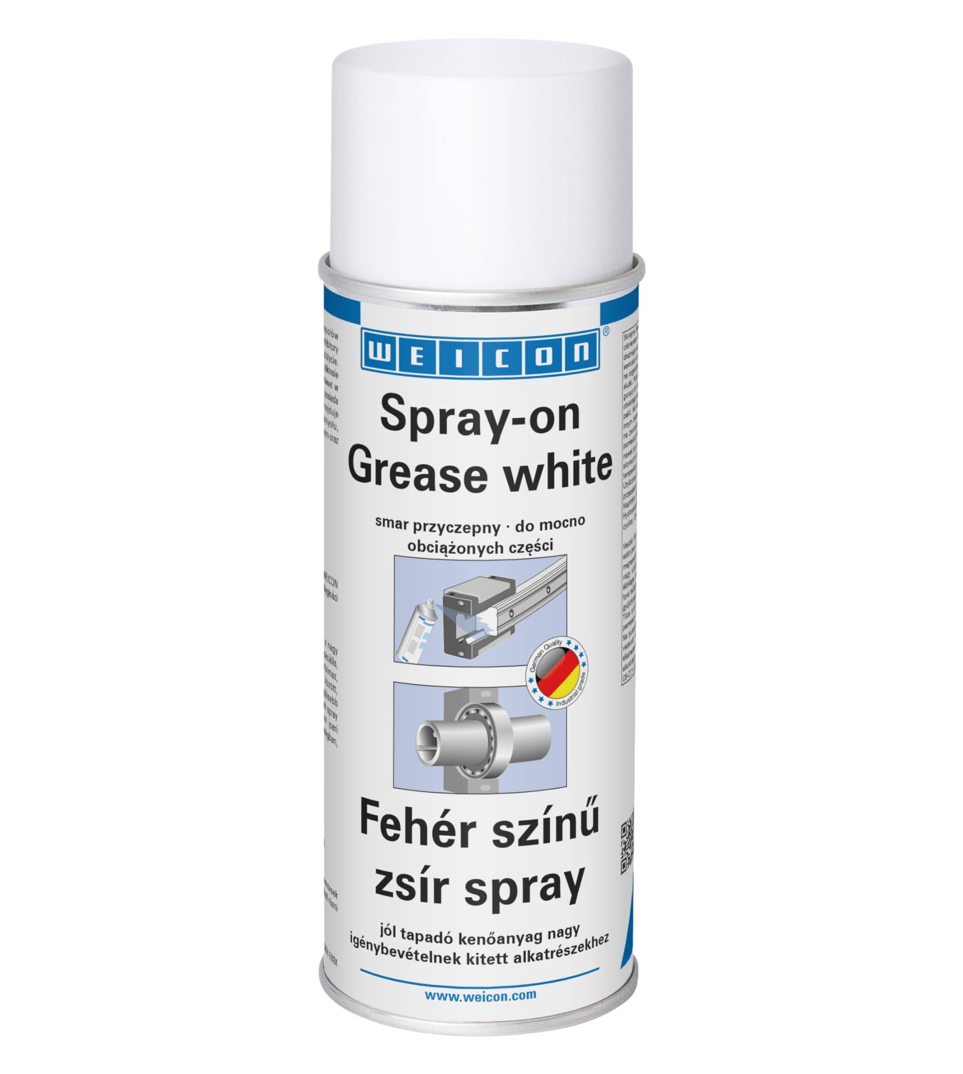 WEICON Fettspray weiß 400 ml | Multifunktionsfett Spray | Weiß von WEICON