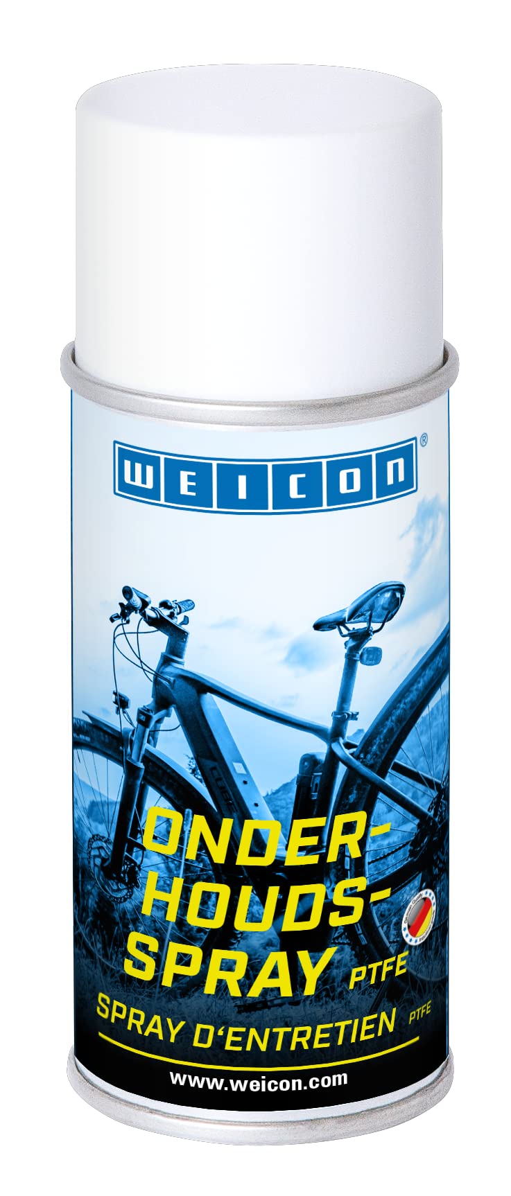 WEICON PTFE-Pflegespray 150 ml | Reinigungsspray für Fahrräder, Korrosionsschutz, Gleitmittel und Kontaktspray von WEICON