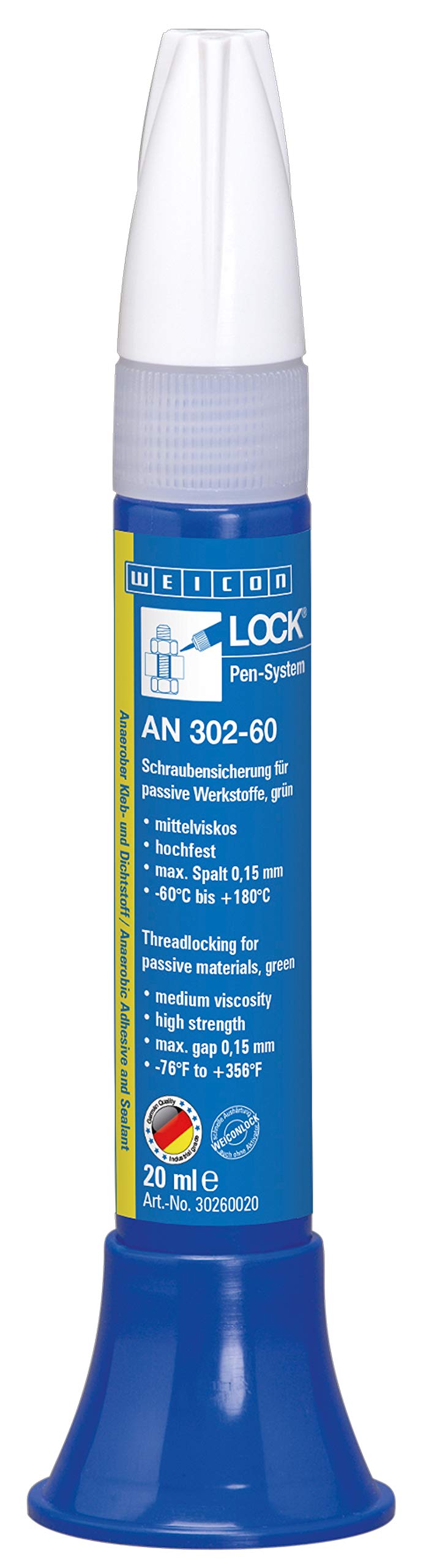 WEICONLOCK® AN 302-60 Schraubensicherung 20 ml Kleber für passive Werkstoffe von WEICON