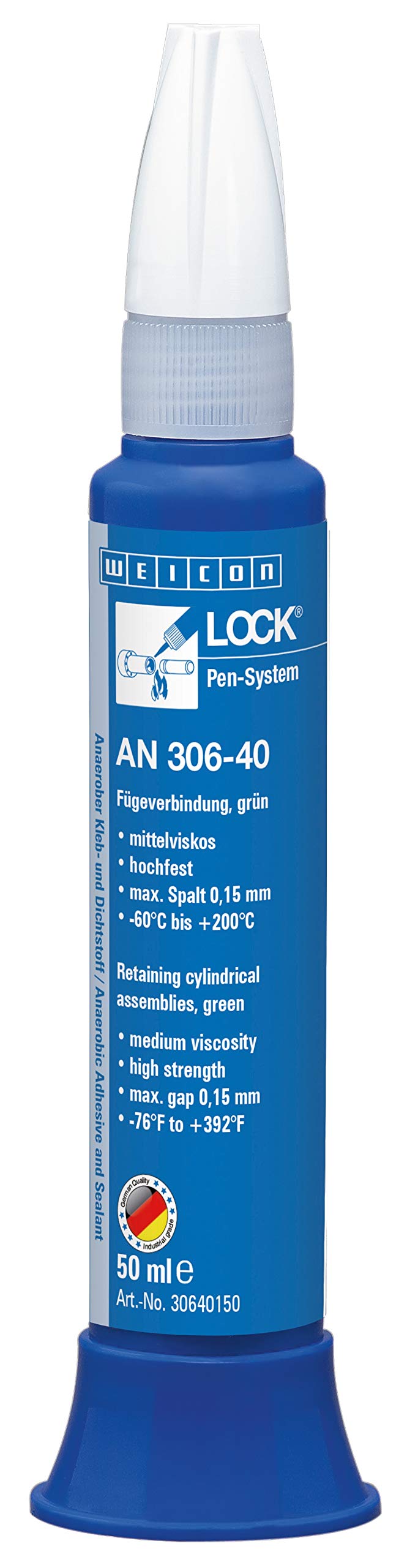 WEICONLOCK AN 306-40 50 ml Fügeverbindung, langsamhärtend, hohe Temperatur von WEICON