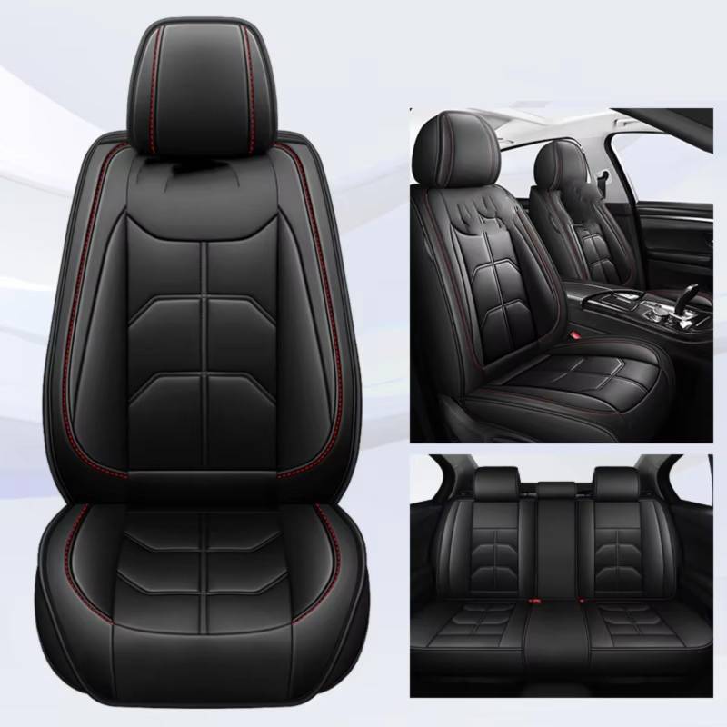 Autositzbezüge Für Citroen C4 Für Picasso C3 C5 C6 DS4 DS5 DS6 DS7 Auto Sitzbezug(C Black 5 Seat) von WEIFANAA