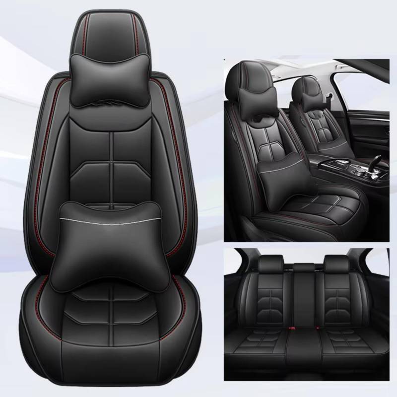 Autositzbezüge Für Citroen C4 Für Picasso C3 C5 C6 DS4 DS5 DS6 DS7 Auto Sitzbezug(I Black 5 Seat) von WEIFANAA