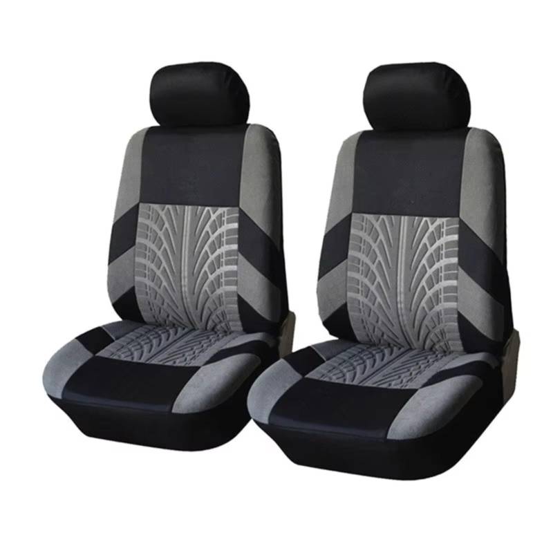 Autositzbezüge Für Mitsubishi Für ASX 308 Für Eclipse Für Cross Für Grandis Für Montero Für Lancer Auto Sitzbezug Set(C 2Seats-Grey) von WEIFANAA