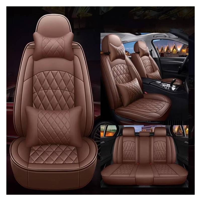 Autositzbezüge Für Q5 Q2 Q3 Q6 Q7 Q8 S1 S4 S5 S6 SQ5 RS3 RS4 Auto Zubehör Innen Details Künstliche Leder Auto Sitzbezüge(B Coffee 5 Seat) von WEIFANAA