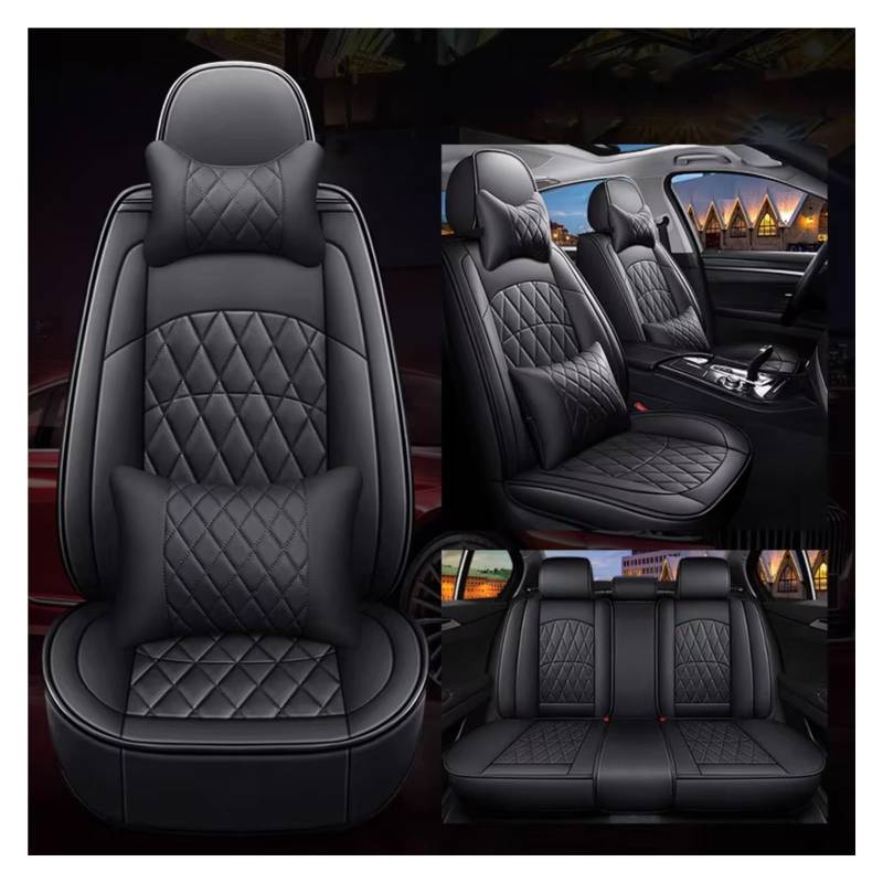 Autositzbezüge Für Q5 Q2 Q3 Q6 Q7 Q8 S1 S4 S5 S6 SQ5 RS3 RS4 Auto Zubehör Innen Details Künstliche Leder Auto Sitzbezüge(D Black 5 Seat) von WEIFANAA