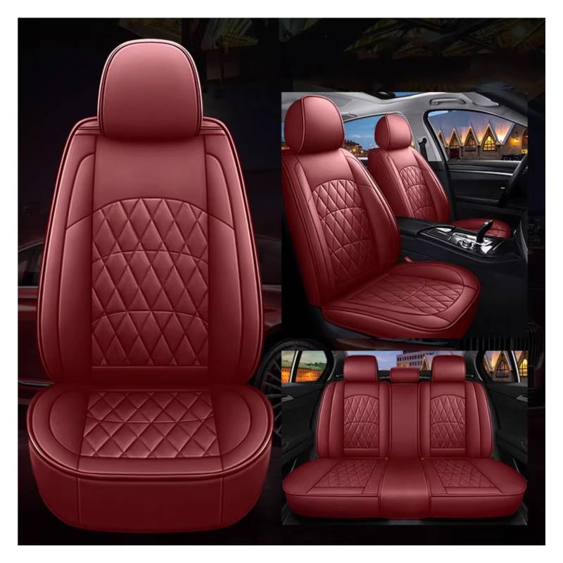 Autositzbezüge Für Q5 Q2 Q3 Q6 Q7 Q8 S1 S4 S5 S6 SQ5 RS3 RS4 Auto Zubehör Innen Details Künstliche Leder Auto Sitzbezüge(F Wind Red 5 Seat) von WEIFANAA