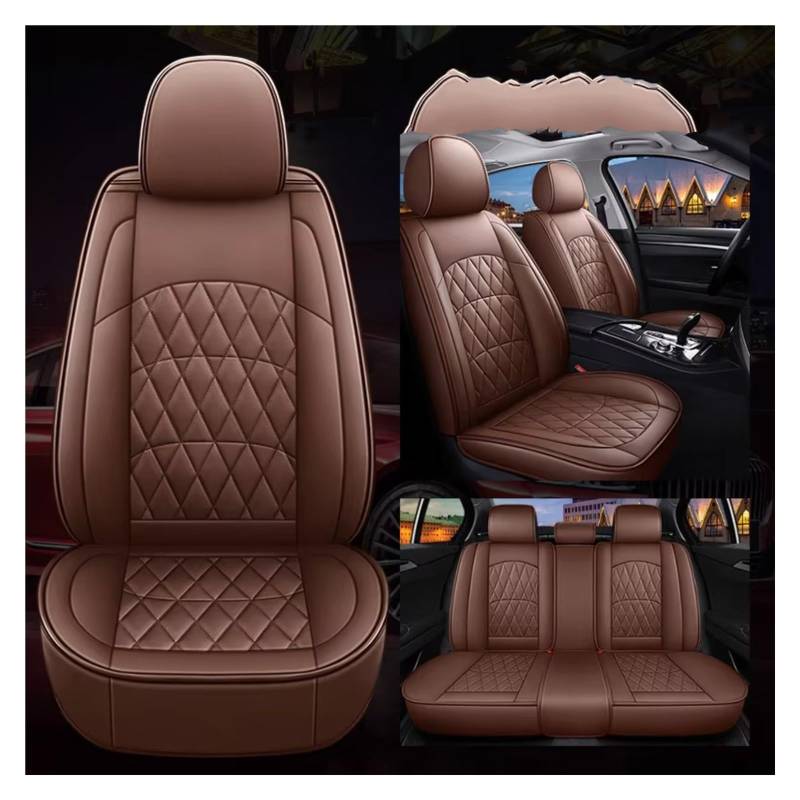 Autositzbezüge Für Q5 Q2 Q3 Q6 Q7 Q8 S1 S4 S5 S6 SQ5 RS3 RS4 Auto Zubehör Innen Details Künstliche Leder Auto Sitzbezüge(G Coffee 5 Seat) von WEIFANAA