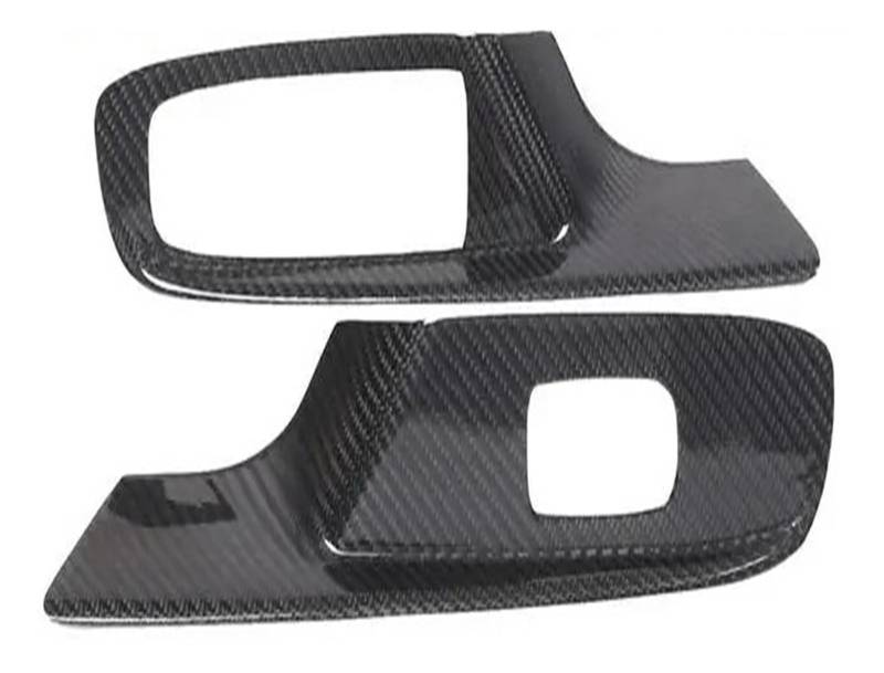 Interieur Zubehör Für Chevrolet Für Corvette C8 2020 2021 2022 2023 Auto Fenster Glas Lift Schalter Panel Rahmen Abdeckung Trim Aufkleber 2PCS Auto Innenraum(B Black) von WEIFANAA
