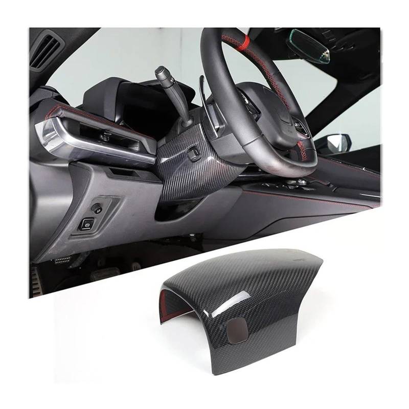 Interieur Zubehör Für Chevrolet Für Corvette C8 Z06 2020 2021 2022 2023 2024 Auto Lenkradsäule Wischerbasis Obere Abdeckungsverkleidung Auto Innenraum(Style B Carbon Fiber) von WEIFANAA