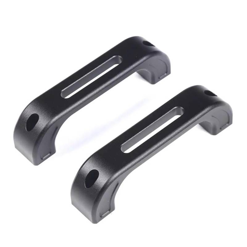 Interieur Zubehör Für Land Für Rover Für Defender 110 2004-2018 Autoinnenraum Aluminiumlegierung Schwarz Innentürgriffverkleidung 2 STK Auto Innenraum(Style A Black) von WEIFANAA