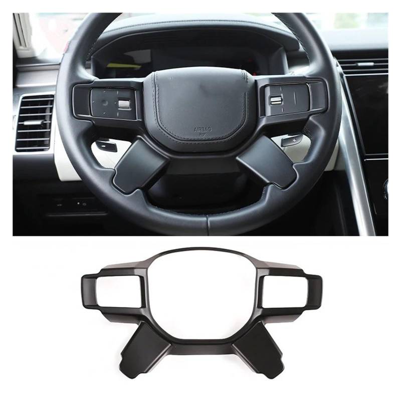 Interieur Zubehör Für Land Für Rover Für Discovery 5 2017-2023 Auto-Styling ABS Lenkrad Dekorative Schutzrahmenverkleidung Auto Innenraum(C) von WEIFANAA