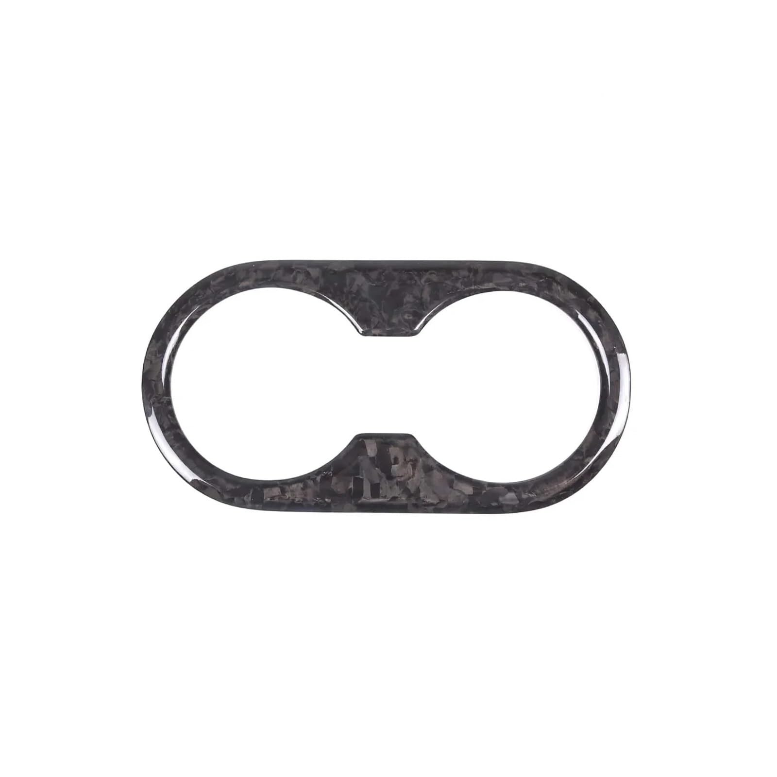 Interieur Zubehör Für Tesla Modell 3 Y 2017-2022 Kohlefaser Auto Hintere Armlehne Wasserbecherhalter Abdeckung Zieraufkleber Autozubehör Auto Innenraum(Forged Pattern) von WEIFANAA