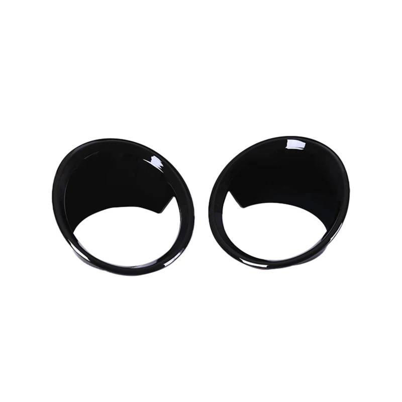 Interieur Zubehör Für X1 F48 2016 2017 2018 2019 ABS Carbon Fiber Car Styling Front Nebelscheinwerfer Rahmen Lampe Ring Abdeckung Trim 2 Stücke Auto Innenraum(Schwarz) von WEIFANAA