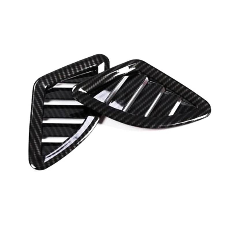 Interieur Zubehör Für X1 F48 2016-2019 X2 F47 2018 Carbon Fiber ABS Chrom Armaturenbrett AC Outlet Vent Abdeckung Trim 2 Pcs Auto Innenraum(Carbon Fiber) von WEIFANAA