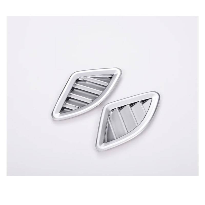 Interieur Zubehör Für X1 F48 2016-2019 X2 F47 2018 Carbon Fiber ABS Chrom Armaturenbrett AC Outlet Vent Abdeckung Trim 2 Pcs Auto Innenraum(Silber) von WEIFANAA