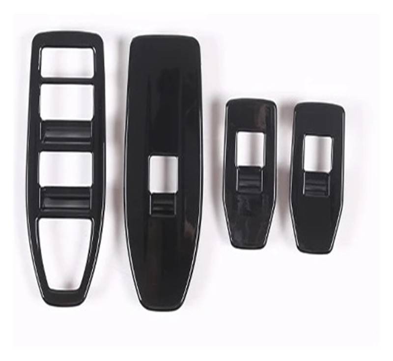 Interieur Zubehör Für X1 U11 2023 2024 ABS Autofensterglas Hebeknöpfe Rahmenverkleidung Aufkleber Autozubehör 4 Stück Auto Innenraum(Glossy Black) von WEIFANAA
