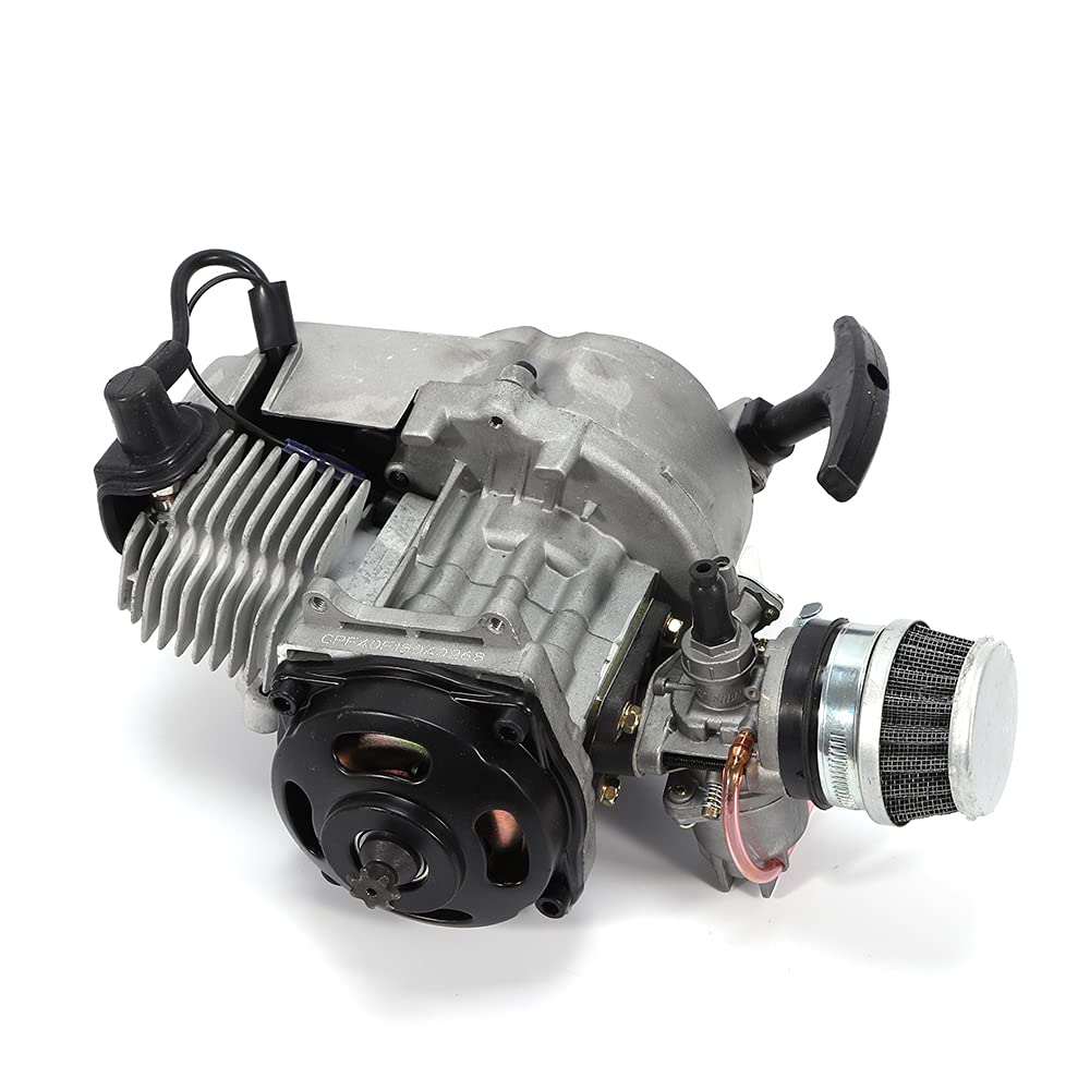 2-Takt Engine Motor Kit, 49cc Benzin Motor Quad Dirt Pit Bike,Elektrostarter für Mini-Motorrad, ATV Mini-Motocross-Bike oder Mini-Quad-Bike - Kit 2-Takt Engine Motor Kit, 49cc Benzin Motor Quad Dirt Pit Bike,Elektrostarter für Mini-Motorrad, ATV Mini-Motocross-Bike oder Mini-Quad-Bike - Kit von WEIGR