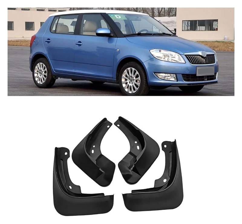 Auto Kotflügel Für Fabia 2012 2013 2014 Spritzschutz Kotflügel Vorn Hinten Vollschutz Schmutzfänger Autozubehör 4-teilige Schmutzfänger von WEINUANXIN