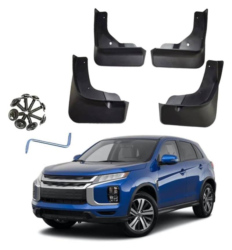Auto Kotflügel Für M&ITSUBISHI Für Outlander 2023+ Spritzschutz Kotflügel Vorn Hinten Vollschutz Schmutzfänger Autozubehör 4-teilige Schmutzfänger von WEINUANXIN