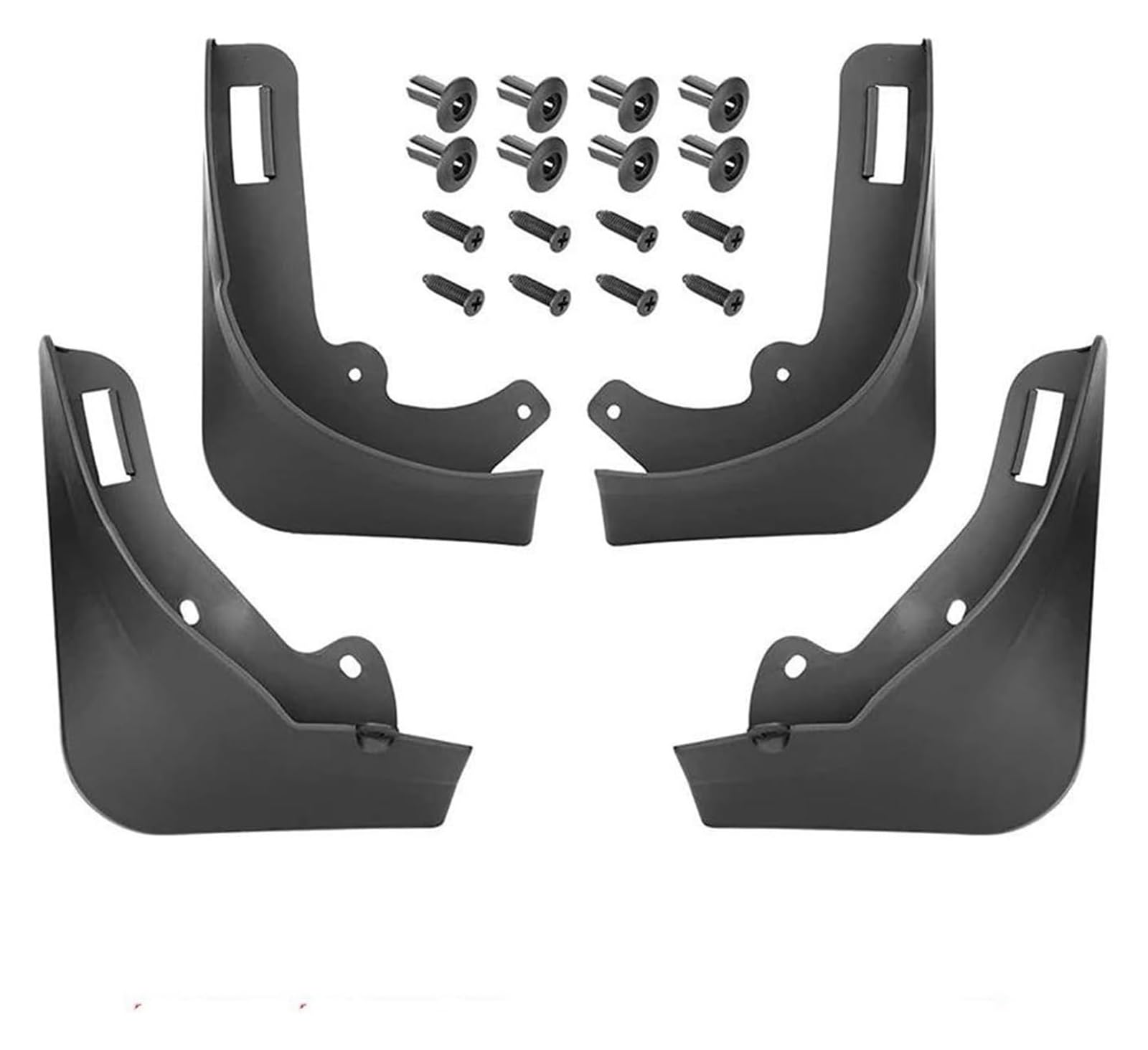 Auto Kotflügel Für Model Y 2020 2021 2022 2023 2024 Matt Schwarz Carbon Fiber Splash Guards Schmutzfänger Schmutzfänger Keine Notwendigkeit Löcher Zu Bohren(B) von WEINUANXIN
