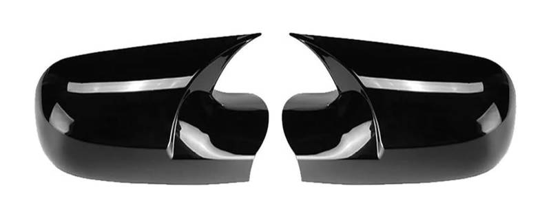 Auto Rückspiegel Abdeckung Für M&EGANE 2 MK2 2002–2009 Auto-Rückspiegel-Abdeckkappe Carbon Schwarz 2 Stück Seitliche Rückspiegelkappe von WEINUANXIN