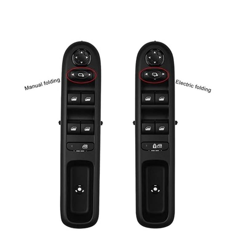 Elektrische Fensterheber Schalter Für P&eugeot 3008 5008 Fließheck Wagon Master Fensterheber Schalter Tür Vorne Links Heber Control Taste Schalter 96650620ZD(Manual-folding) von WEINUANXIN